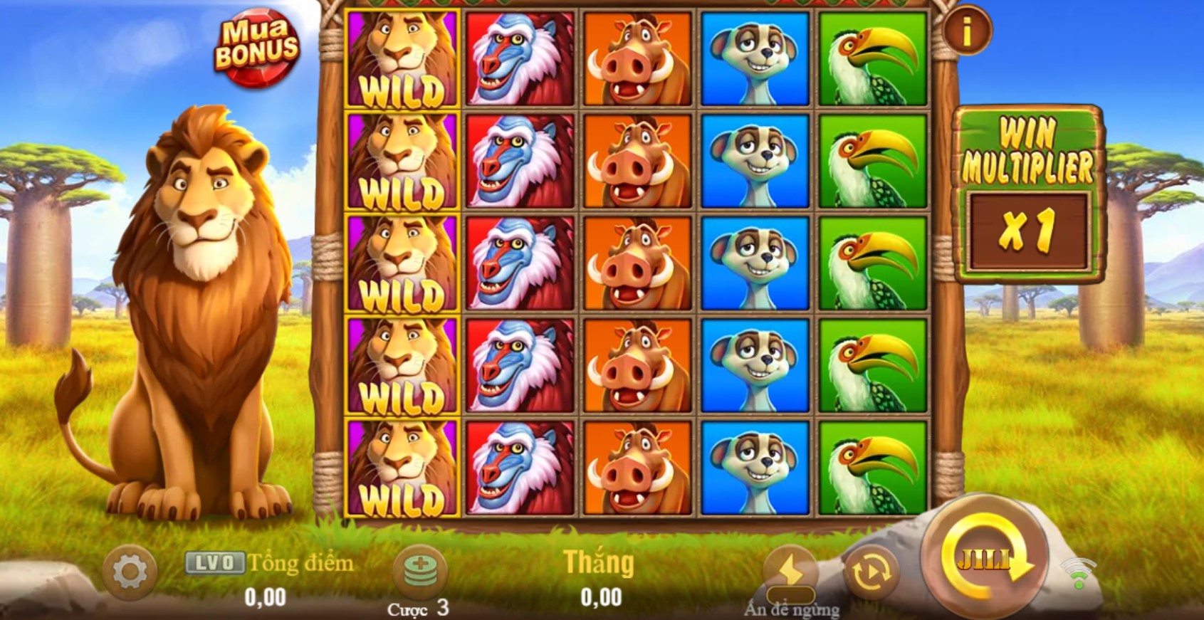 Nổ hũ Bí ẩn Safari 2 Biểu tượng trong Nổ hũ Bí ẩn Safari