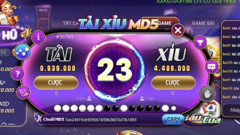 Tài xỉu MD5 1 Tài xỉu MD5 trò chơi cá cược an toàn và dễ thắng